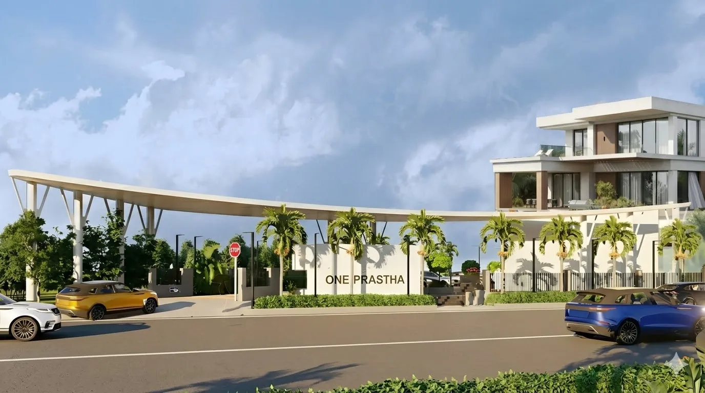 Entrance gate of One Prastha Sector 87 Sonipat